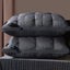 Elosung Dark Grey Luxury Adjustable Bed Pillow Set (2 Pack) Hotel Quality Down A Carousel 1