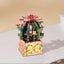 Elosung Diy 3D Cactus Puzzle Toy Colorful Kids' Craft Set Carousel 3