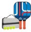 Elosung Style 4 Colorful Geometric Patterns Fiberglass Pickleball Paddle Set 2 P Carousel 1