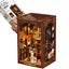 DIY Book Nook decorative Miniature Kit,Wooden Puzzle Craft Bookshelf Decor Carousel 7