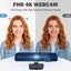 4K Autofocus Computer Webcam: Plug & Play Computer Camera with Noise-Cancel Carousel 2