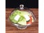 Plastic Round Dish Cover Cake Plate Bread Fruit Display Holder Acrylic Tempered Carousel 3