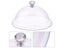Plastic Round Dish Cover Cake Plate Bread Fruit Display Holder Acrylic Tempered Carousel 8