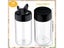 LMETJMA Clear Plastic Spice Jar With Shaker Lids Kitchen Seasoning Containers Carousel 3