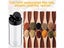 LMETJMA Clear Plastic Spice Jar With Shaker Lids Kitchen Seasoning Containers Carousel 6