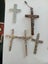 5 Vintage silver religious pendants crosses Carousel 1