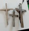 5 Vintage silver religious pendants crosses Carousel 4