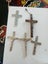 5 Vintage silver religious pendants crosses Carousel 5