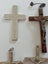 5 Vintage silver religious pendants crosses Carousel 10