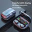 Wireless Bluetooth Headset 5.3 LED Color Screen Digital Display Earplug Ste Carousel 4