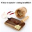 Mortar and Pestle Set - Bowl Garlic Press Grinder Crusher, Wood, 11oz Carousel 4