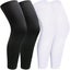 2 Pairs Leg Sleeves,Full Leg Compression Sleeve for Men Women,Long Knee Sle Carousel 1