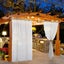 Outdoor Sheer Curtains for Patio Waterproof, 2 Panels Rod Pocket Indoor/Out Carousel 6
