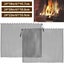 2Pcs Fireplace Mesh Screen Curtain,Heat Resistant Fireplace Spark Guard Cur Carousel 1