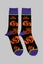 Rob Zombie Orange Skulls Ankle Socks Carousel 5