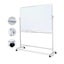 Mobile Dry Erase White Board Metal castors 150 x 100 cm Carousel 1