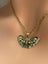 Clover Beautiful Detailed Moth Pendant Necklace Carousel 1