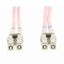 Lc Lc Om1 Multimode Fibre Optic Cable Salmon Pink Carousel 2