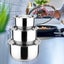 Stainless Steel Bowls ! Thai Style 3 Piece Cooking Pot Set, Stainless Steel Carousel 5