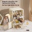 Makeup Organizer Box Large Capacity Dustproof Storage for Lipstick & Skincare Carousel 3