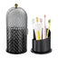 Rotating Makeup Brush Holder and Toothbrush Organizer Carousel 1