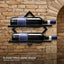 2 Pack Wall Mounted Wine Rack Collapsible Metal Bottle Holder Carousel 7