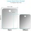Shatterproof Anti-Fog Hanging Mirror Shower & Travel Makeup Mirror-Silver Carousel 3