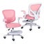Kids Desk Chair - Children Office Study Seat With Footrest Cilo - Pink Carousel 1