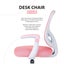 Kids Desk Chair - Children Office Study Seat With Footrest Cilo - Pink Carousel 3