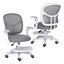 Kids Desk Chair - Children Office Study Seat With Footrest Nova - Grey Carousel 1
