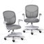 Kids Desk Chair - Children Office Study Seat With Footrest Nova - Grey Carousel 4