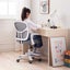 Kids Desk Chair - Children Office Study Seat With Footrest Nova - Grey Carousel 5