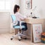 Kids Desk Chair - Children Office Study Seat With Footrest Cilo - Blue Carousel 5