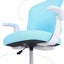 Kids Desk Chair - Children Office Study Seat With Footrest Cilo - Blue Carousel 10