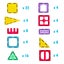 78 Pcs Non-Toxic Stem Educational Durable Magnetic Tiles / Puzzle With Storag... Carousel 3