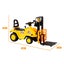 Kids Manual Forklift Ride-On With Working Mast Lift And Pallet Carousel 3