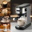 Espresso Coffee Machine Latter Cappuccino Maker 19 Bar Milk Frother Inox Carousel 4