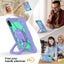 Tablet Case for Redmi Pad2 11In Shockproof Case with Strap-PurpleGreen Carousel 6