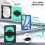 Tablet Case for iPad Air 13Inch M2 / M3 with Strap-BlackMintGreen Carousel 3