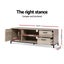 Artiss Tv Cabinet Entertainment Unit 132Cm Pine Tania Carousel 2