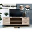 Artiss Tv Cabinet Entertainment Unit 132Cm Pine Tania Carousel 3