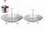 2Pcs Folding Mesh Cook Steam Basket Stainless With Removable Handle-ST1 And ST2 Carousel 1