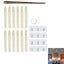12Pcs Candle Lights Floating Lamps with Magic Wand Remote-Yellow light Carousel 1