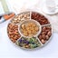 Wheats Straw Candy Tray Nut Snacks Fruit Tray Compartment Round Dried Fruit Carousel 2