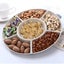 Wheats Straw Candy Tray Nut Snacks Fruit Tray Compartment Round Dried Fruit Carousel 4