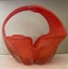 Mid-Century Murano-Style Red Art Glass Basket – Hand-Blown Sculptural (22cm) Carousel 1