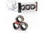YISHIDANY 3pcs Finger Magnetic Rings Colorful Fidget Toy Set Adult Magnets Carousel 4