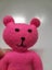 Small Handmade Felt Teddy Bear - Pink Carousel 2