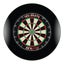TEX Pro Genuine Bristle Dart Board + Black Dartboard Surround + Darts Carousel 1