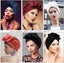 Women Turbans and Head Wraps, Skull-Caps, African Turban Flower Knot Pre-Ti Carousel 7